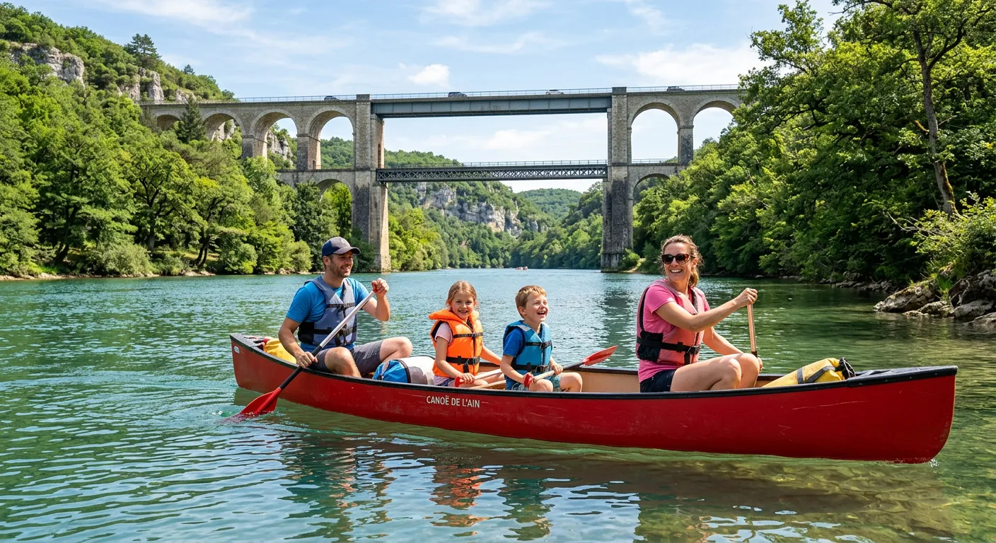 Canoë sur l'Ain